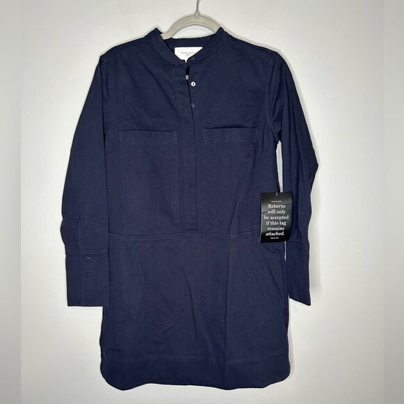 Tuckernuck Pomander Place Navy Twill Denim Wellington Dress - Picture 5 of 7